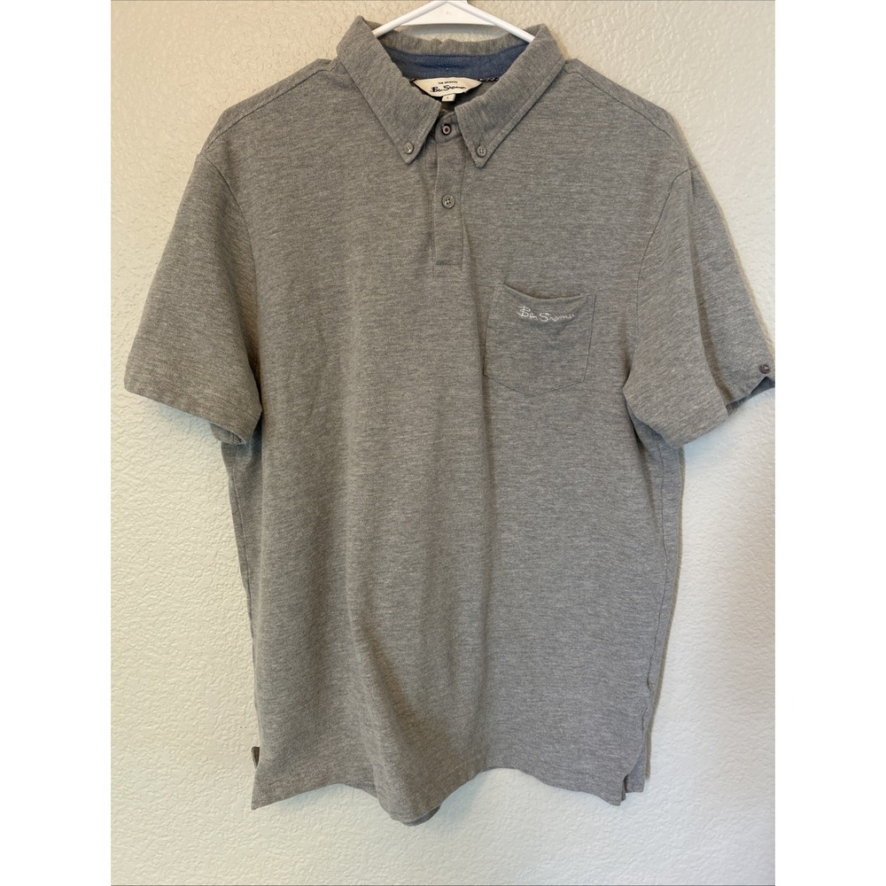 Ben Sherman Original Lt. Grey Polo Shirt Pocket Size L